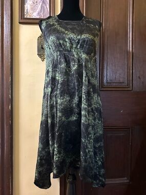 Heyne Bogut Silk tie dye tunic dress